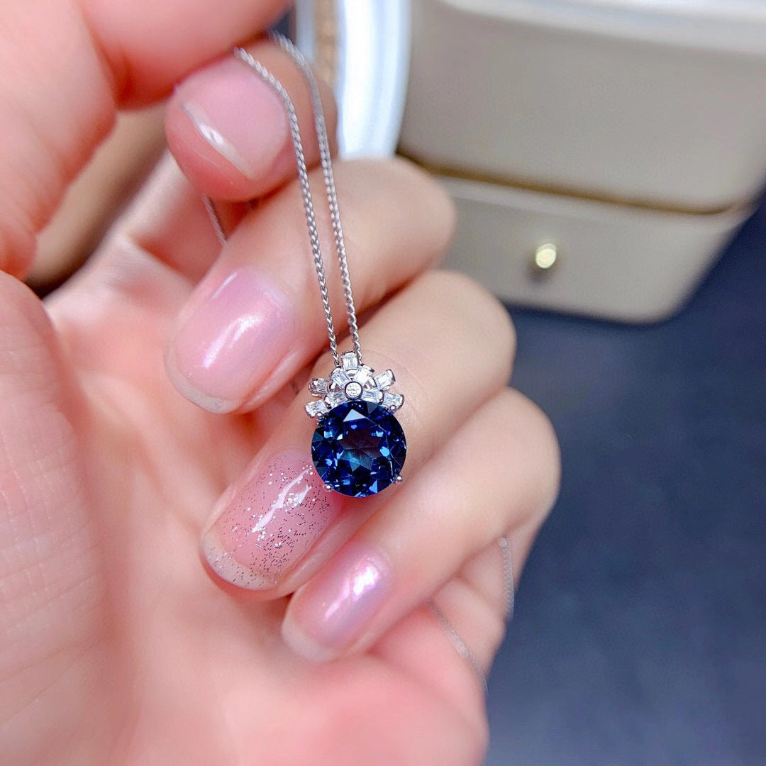 Blue Stone Pendant Necklaces