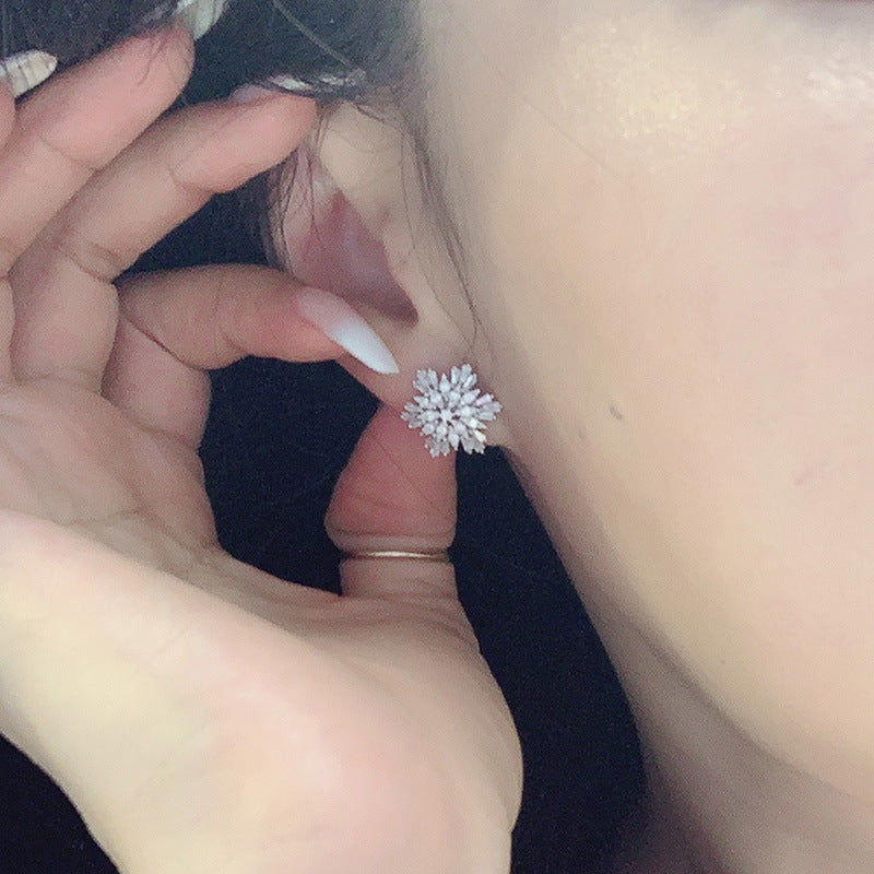 Snowflake Zircon Earrings